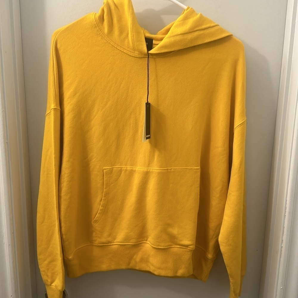 NWT Monrow Supersoft Fleece Slouchy Pullover Hoodie size XS - Picture 3 of 13